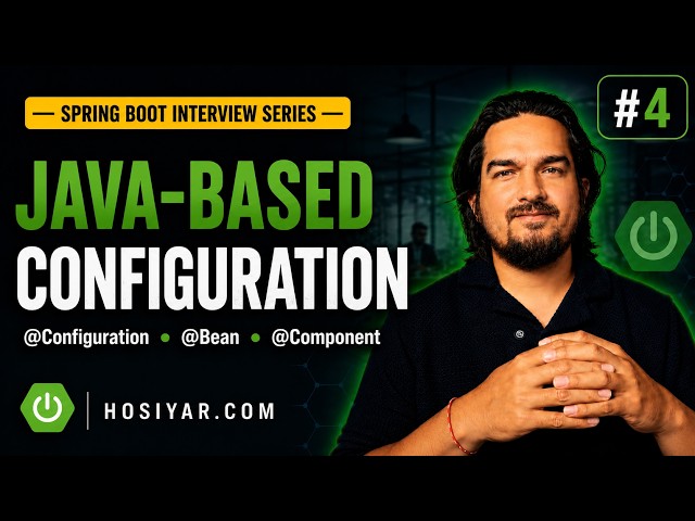 @Configuration, @Bean, Component vs Bean | Spring Boot Interview Series #4