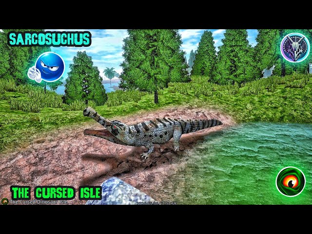 Terror from the Water in T.C.I | Deadly Hunt With the Sarcosuchus in The Cursed Isle