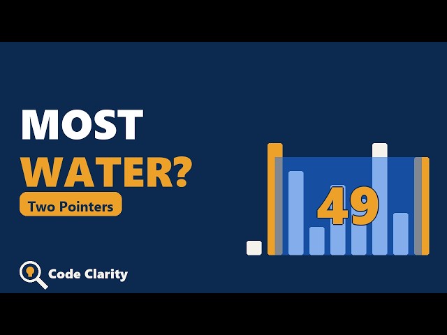 Container With Most Water Explained Visually | Two Pointers (LeetCode 11)