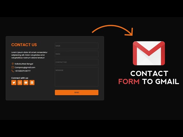 Create a stunning form with HTML, CSS & JS