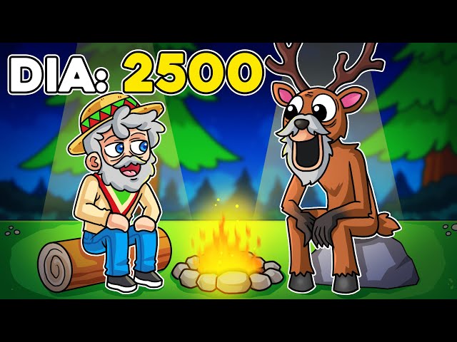 ¡SOBREVIVÍMOS 2500 dias en el BOSQUE! 💀🦌⌛ SILVIOGAMER en 99 Noches en el Bosque
