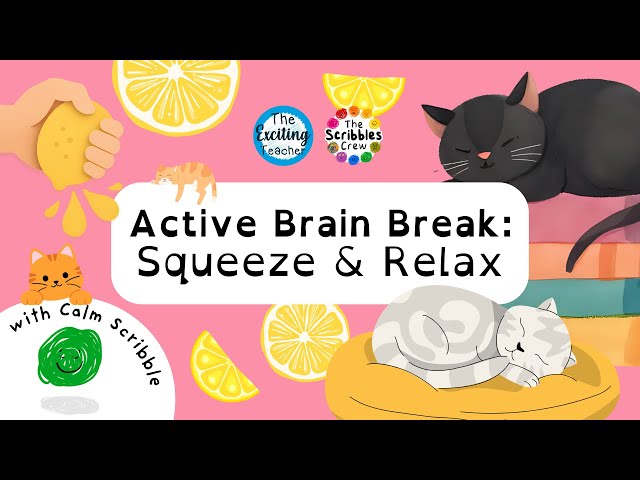 Squeeze & Relax | Scribbles Crew Brain Break for Kids | Immersive Interactive Calm Down for Children