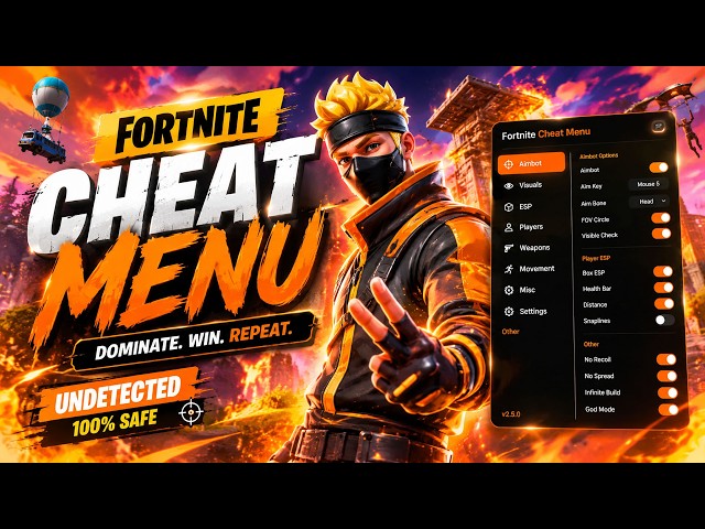BEST Fortnite Hack [2026] | NEW Fortnite Cheats [MENU] | Fortnite Hacks [Aimbot & ESP]