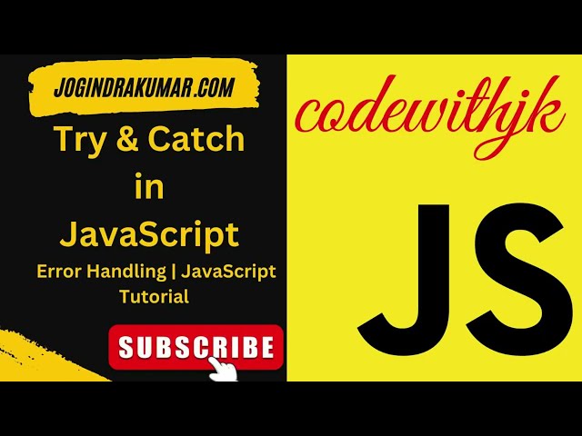 Error Handling & Try Catch in Javascript | JavaScript Tutorial #javascript #error