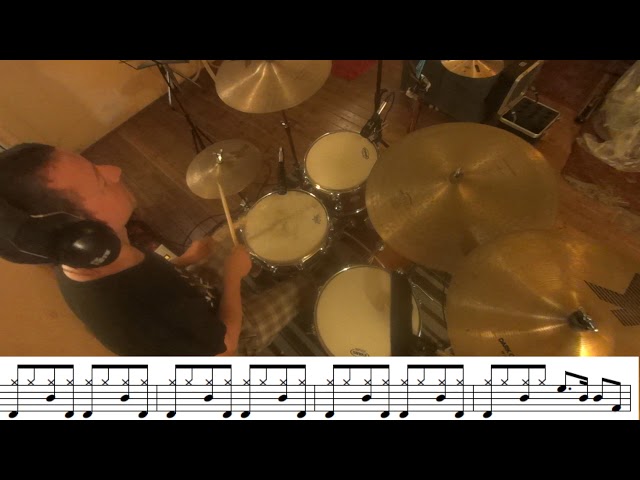 I Heard It Through The Grapevine (Marvin Gaye) drum cover + score