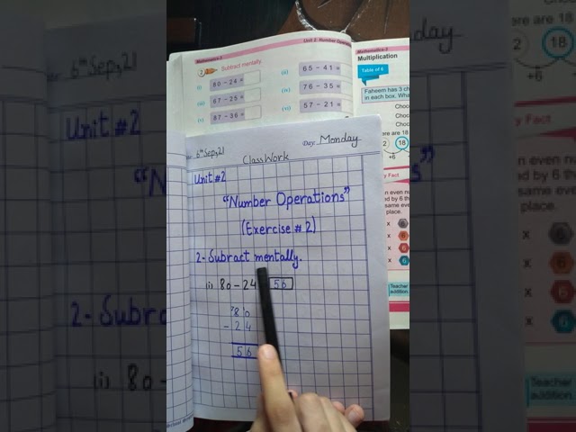 III Math Unit#2 Number Operations Ex#2 Q#2 6th Sep,21