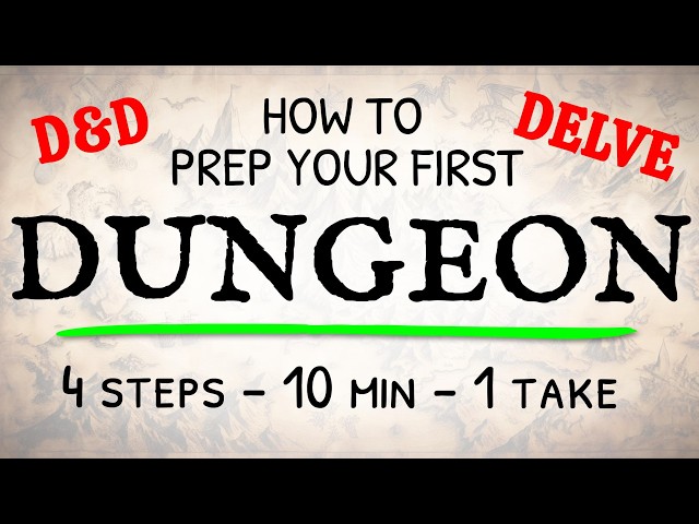 How to Make a D&D Dungeon (the easy way)