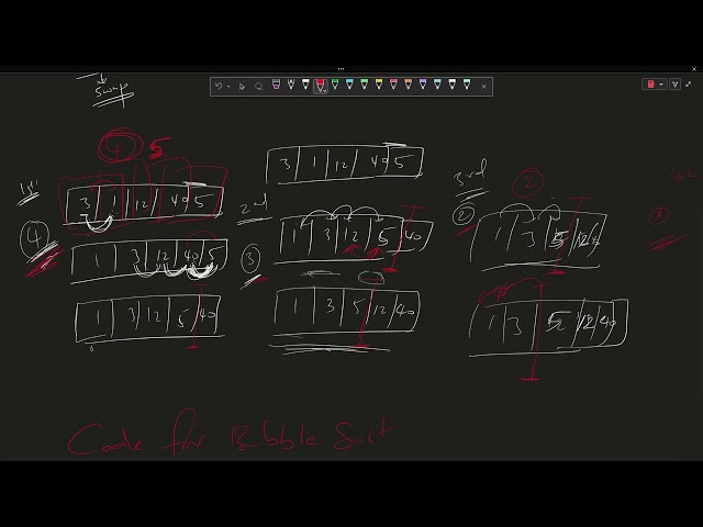 Bubble Sort Algorithm Walkthrough & Code in Java