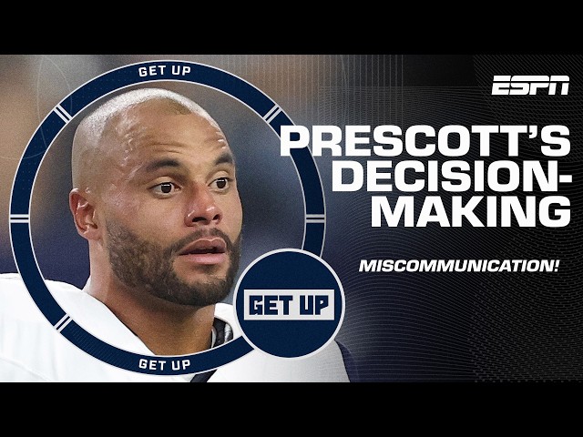 MISCOMMUNICATION! 🧐 Dak Prescott's decision-making in the Cowboys' loss to the Ravens 🔍 | Get Up
