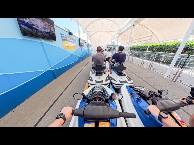 Back Row on the Jet Ski Roller Coaster | Jet Rescue Sea World Australia