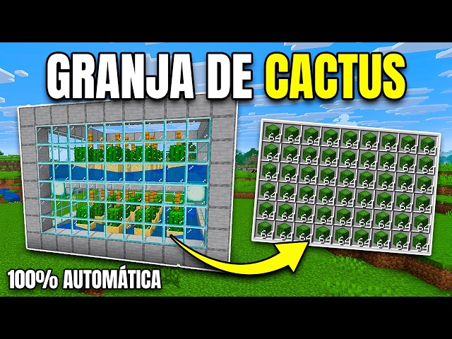 Cactus Farm (Very Easy) - Minecraft Java and Bedrock 26.2+