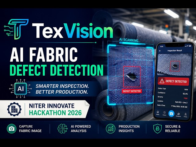 TexVision | AI Fabric Defect Detection & Production Intelligence | NITER Innovate Hackathon 2026
