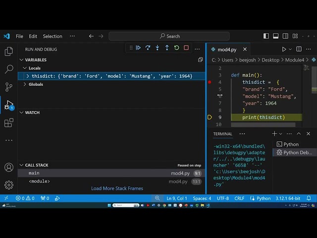 Python Dictionaries, Sets, Hash Tables, and Object Serialization