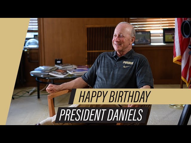 Happy Birthday, President Daniels!