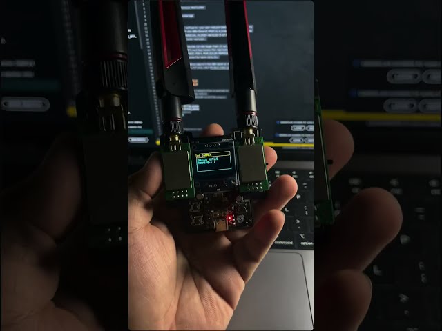 ESP32-C3 Mini PCB V2: Dual NRF24 E01, 0.96″ OLED & 2000 mAh Battery! #ESP32C3 #IoT #diy