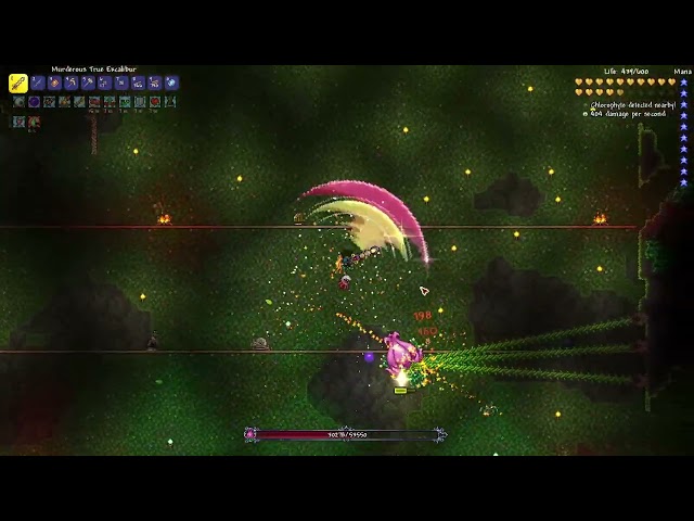 Terraria 1.4.4.9 Defeating Master Mode Plantera With Melee Class