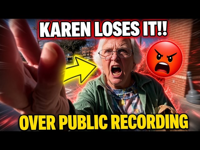 KAREN HAS A MELTDOWN over First Amendment Auditor