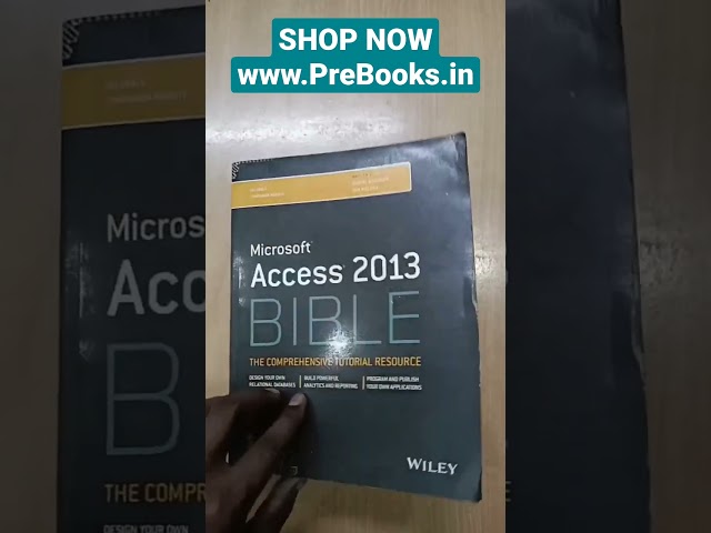 Microsoft Access 2013 Bible The Comprehensive Tutorial Resource | www.PreBooks.in | #shorts #viral