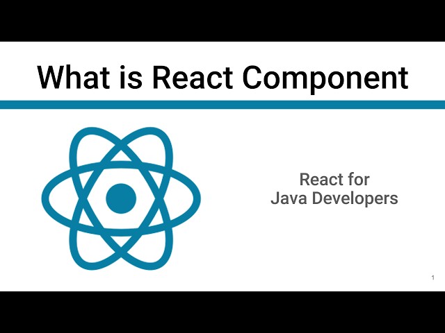 What is React Component for Java Developers | RJ 01 | Apply IT