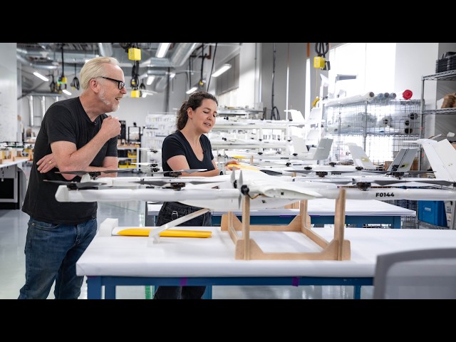 Adam Savage Explores Wing’s Drone Engineering Workshop!