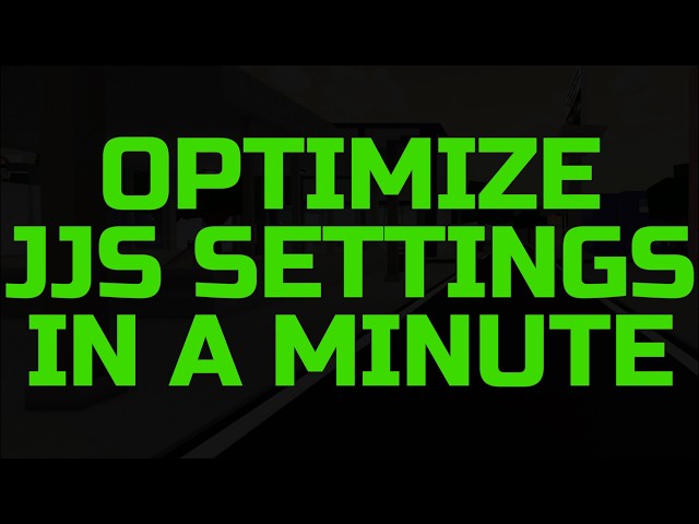 The Only JJS Settings Guide You Need In One Minute