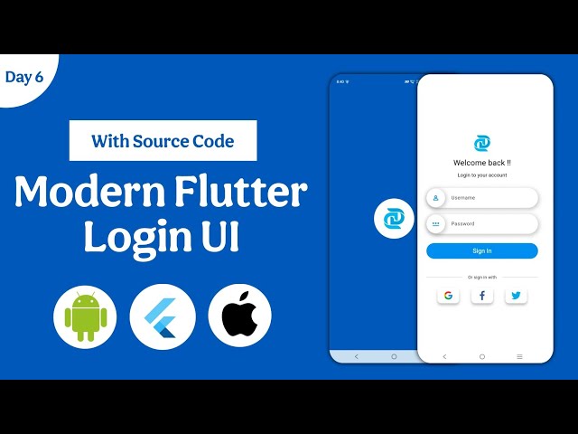 🚀 Flutter Login UI | Minimal & Modern Login Screen in Flutter | Day 6 – 30 Days UI 🔑