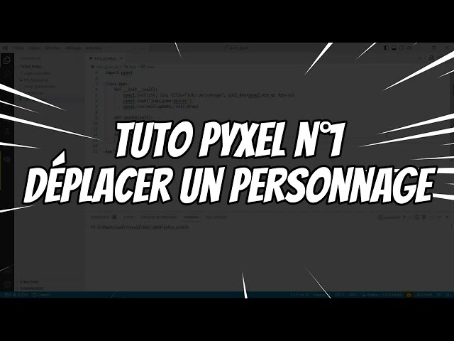 Tuto Pyxel n°1 : Déplacement d'un personnage