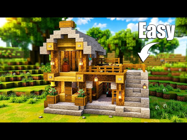 Minecraft: How to build a Simple Starter House for Survival 🏠