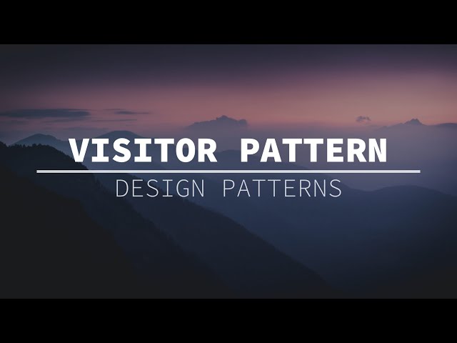 Mastering Java Design Patterns: The Visitor Pattern Explained with Examples | Design Patterns