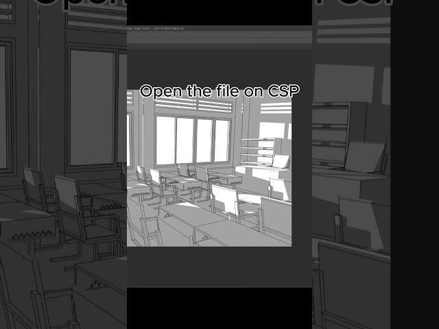 How to make webtoon background #webtoon #tutorial #arttutorial #digitalart #csp #sketchup #manhwa