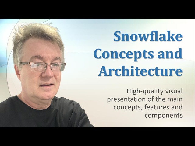 Snowflake Concepts and Architecture: Promo Clip