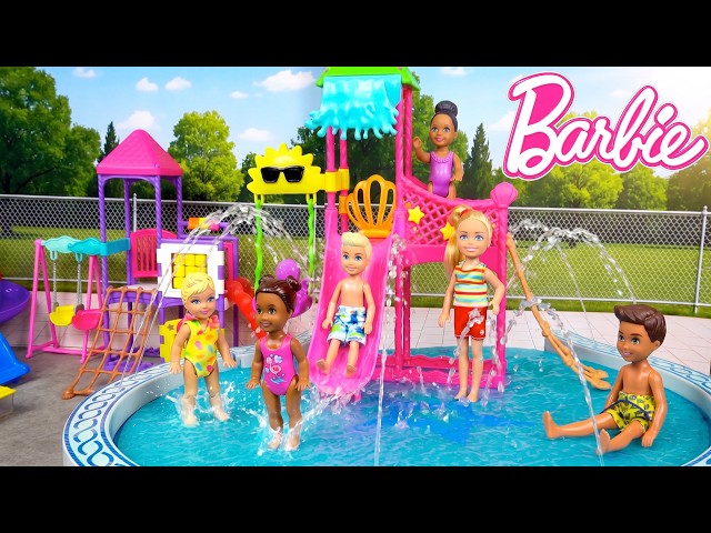 Barbie Doll Toddlers Playground & Splash Park Story