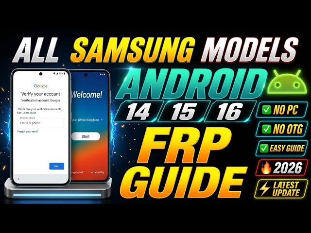 Samsung FRP Bypass 2026 🔥 | Android 11/14/15/16 | All Samsung Devices Latest Google Lock Fix (No PC)