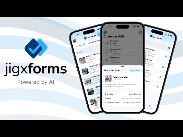 Introducing JigxForms | Create mobile forms in minutes
