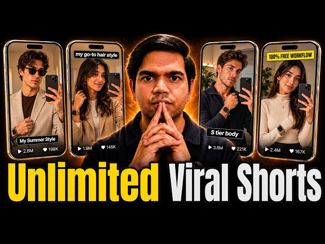 Make Unlimited YouTube Shorts With AI (FREE Workflow)