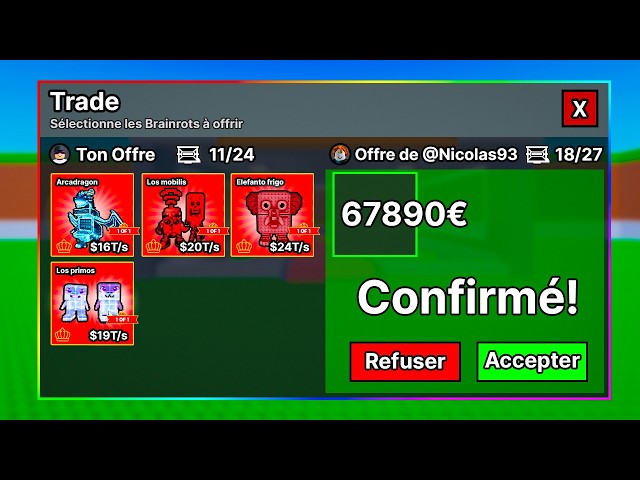 I SOLD 1 of 1 BRAINROTS on Steal a Brainrot !