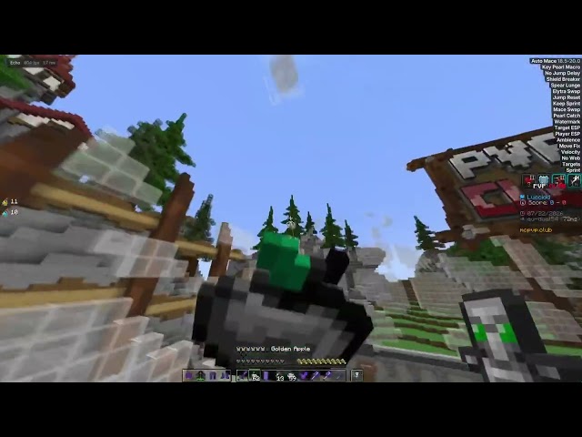 EchoClient│Blatantly Hacking Raw Mace Footage in pvpclub (ASMR)