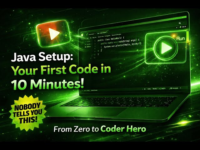 Java Setup Made EASY ⚡ Your First Java Code in 10 Minutes!