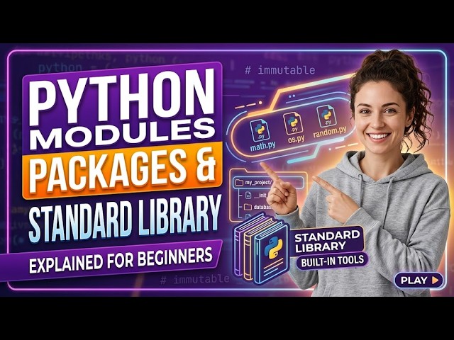 Python Modules, Packages & Standard Library Explained for Beginners