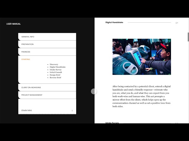 User Manual Website (Full Content Walkthrough)
