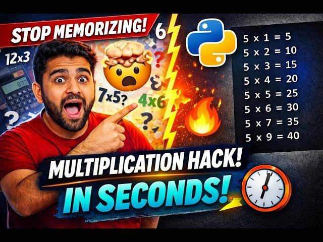 🔥 Learn Python FAST! Enter any number and get its multiplication table instantly! 🔥