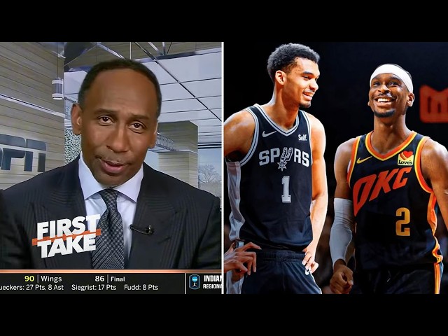 FIRST TAKE | “Spurs in 6 vs OKC!” 😳 Stephen A. backs Wemby to take down SGA in WCF