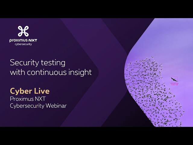 Cyber Live Webinar: Security testing with continuous insight