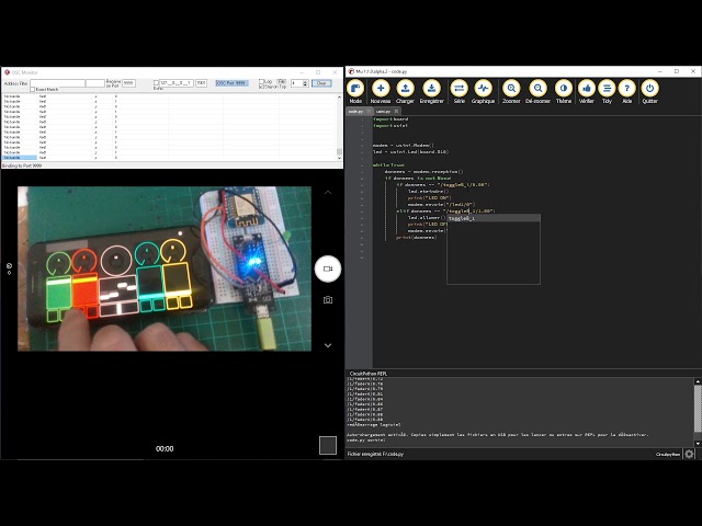 OSC communication test (Circuit Python / Arduino)