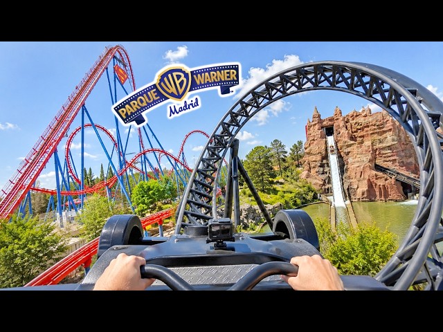 🎢 PARQUE WARNER MADRID 😲 Probamos las MEJORES ATRACCIONES 2026 | España (On Ride POV)