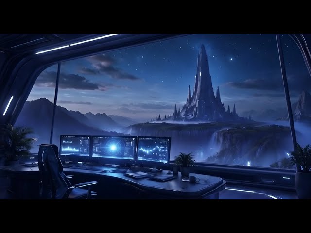 Late Night DeepFokus – Monolith Desk SciFi Ambient