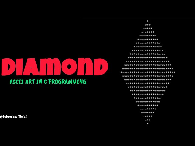 CAN Beginners Draw DIAMOND in C ?| #coding #diamond 