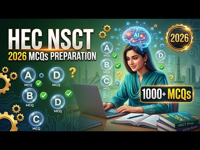 HEC NSCT Test 2026 MCQs Preparation | National Skills Competency Test Solved Questions