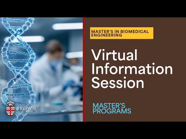 Master's in Biomedical Engineering | Virtual Information Session | March 5, 2026
