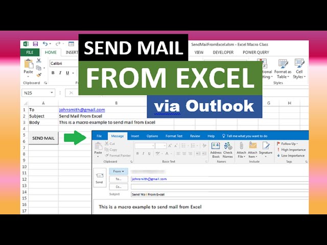 Send Mail From Excel via Outlook